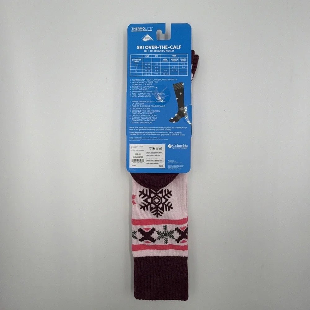 Columbia Ski Over-The Calf - Thermolite Medium Weight Socks - Women's (8-11.5)